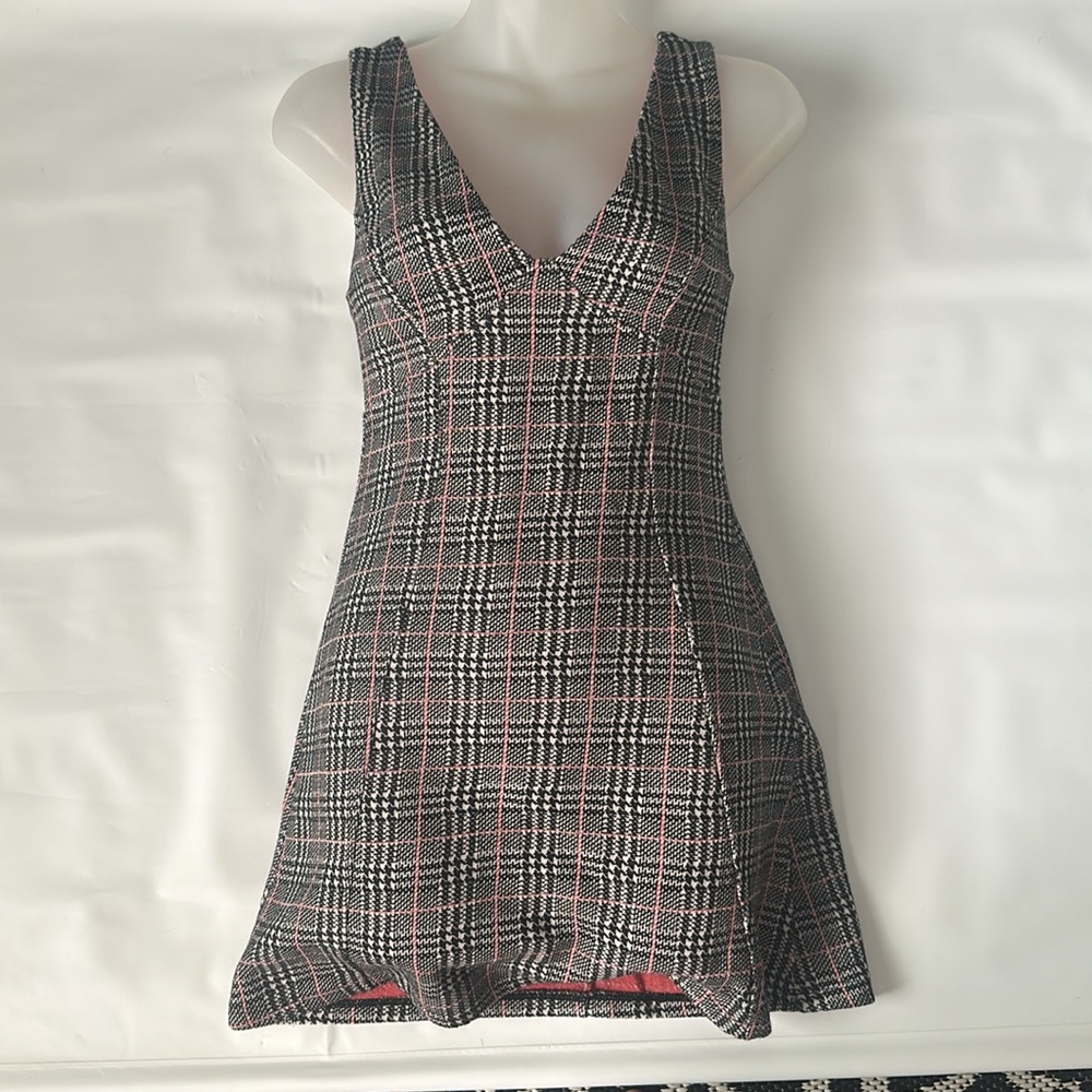 Topshop plaid dress